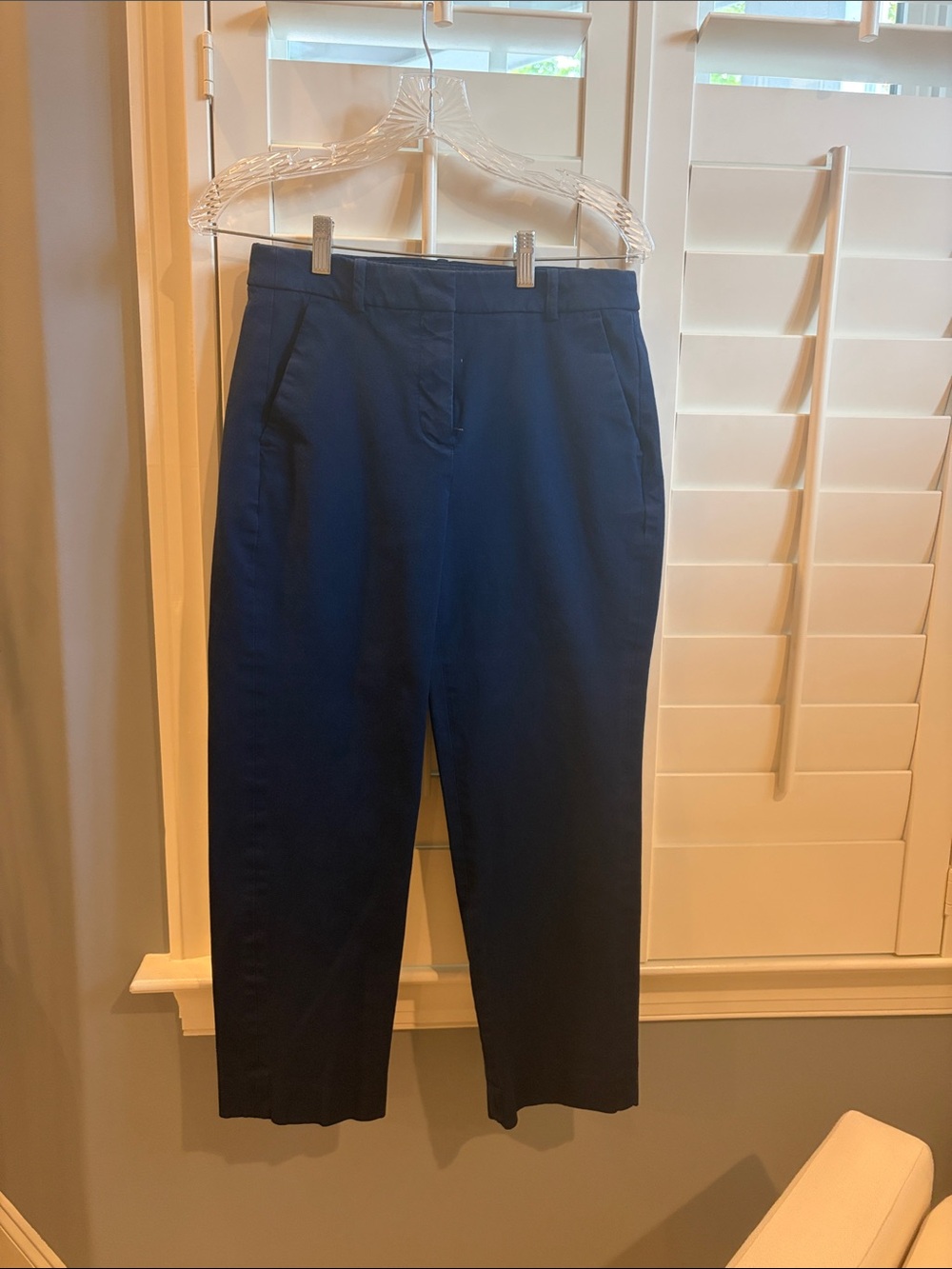 J. Crew Women's Navy Cropped Ankle Pants